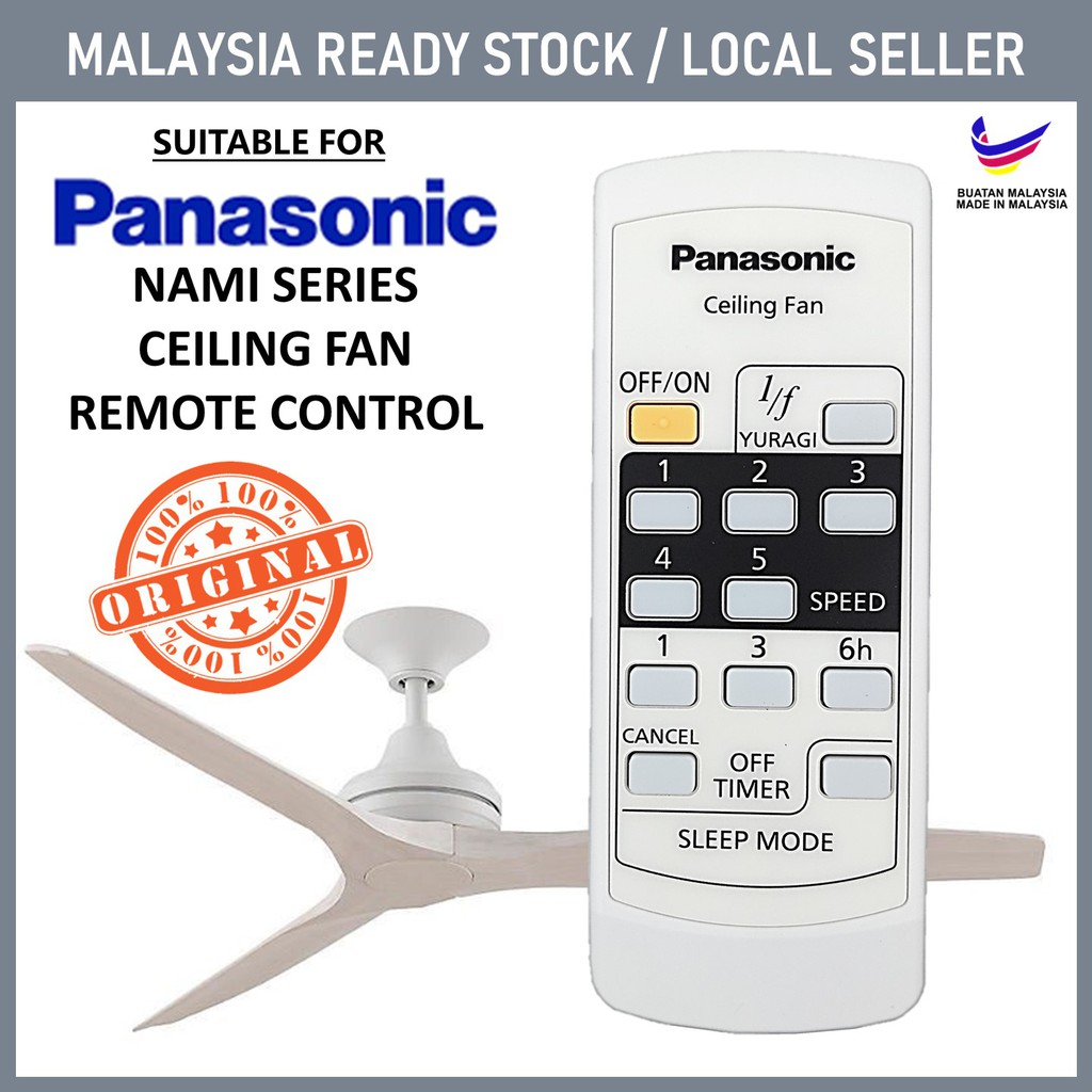 Panasonic **Original** Ceiling Fan Remote Control 5 Speed Nami Series F