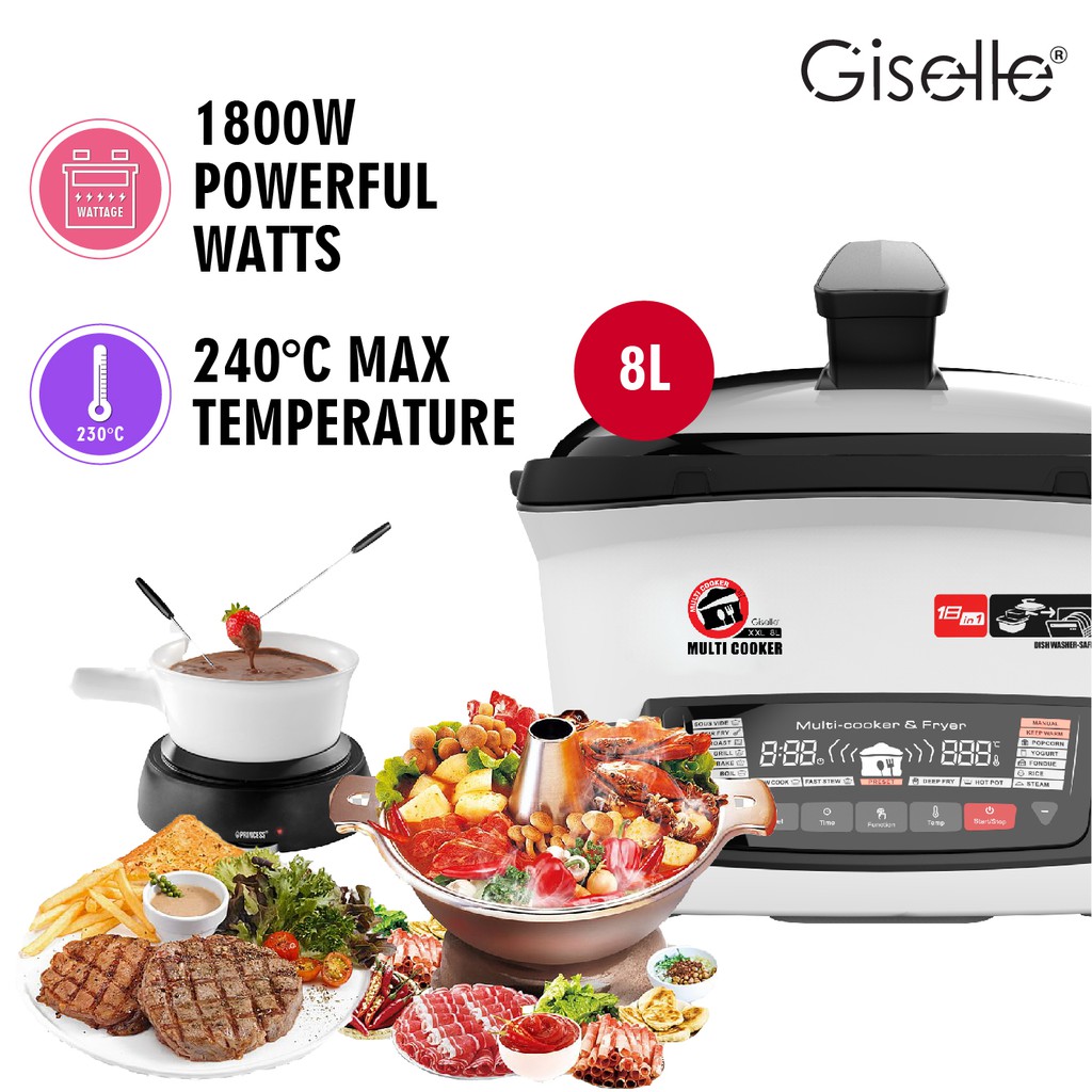 Giselle 18-in-1 Instant Multi-Function Cooker, Sous Vide, Roast, Grill, Bake, Slow Cook, Fast Stew, Hot Pot (KEA0321)