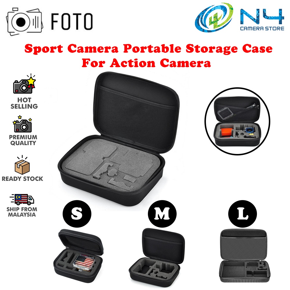 FOTO Gopro Accessories Travel Storage Collection Bag Case For Gopro Camera Gopro Casing Insta360