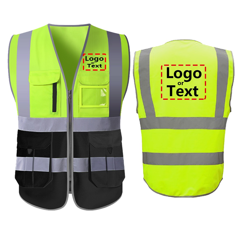 Safety Vest With Logo Customized Reflective Vest With Company Logo
