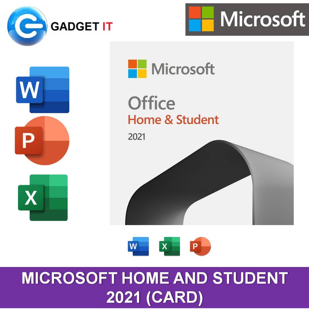 NEW !! MICROSOFT OFFICE HOME AND STUDENT 2021 PC - RETAIL PACK (CARD) / ESD  (MS OFFICE HOME & STUDENT H&S) | Shopee Malaysia