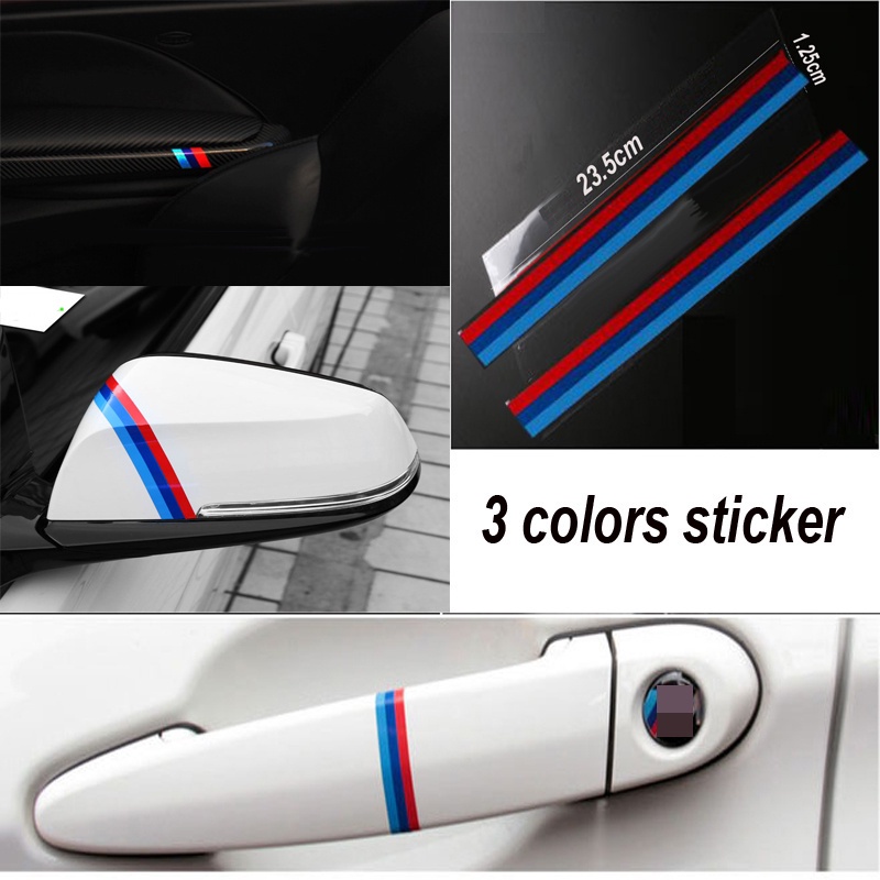 《READY STOCK》2pcs M Power MPerformance Sticker For BMW E36 E46 E60 E90 320i 325 328 330 F30 F10 520 525 M3 M5 F20 E87 F47 E30 E39 X1 X3 X5