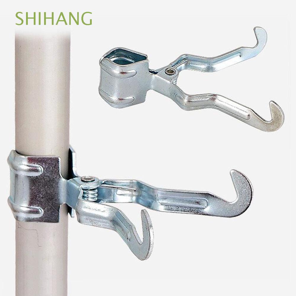 SHIHANG Camping Outdoor Light Hanging Hook Portable Tent Hook Clip Lamp Hanger Metal Iron Clip Pole Placing Hook Tent Accessories Durable Multifunctional Tissue Hanging Hook Canopy Pole Lamp Hanging Clip/Multicolor