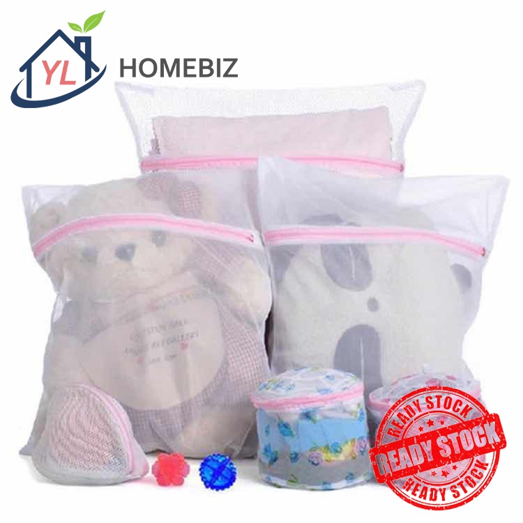 3 Size Zippered Mesh Laundry Wash Bags Foldable Lingerie Bra Socks Underwear Washing Machine Clothes Protection Net