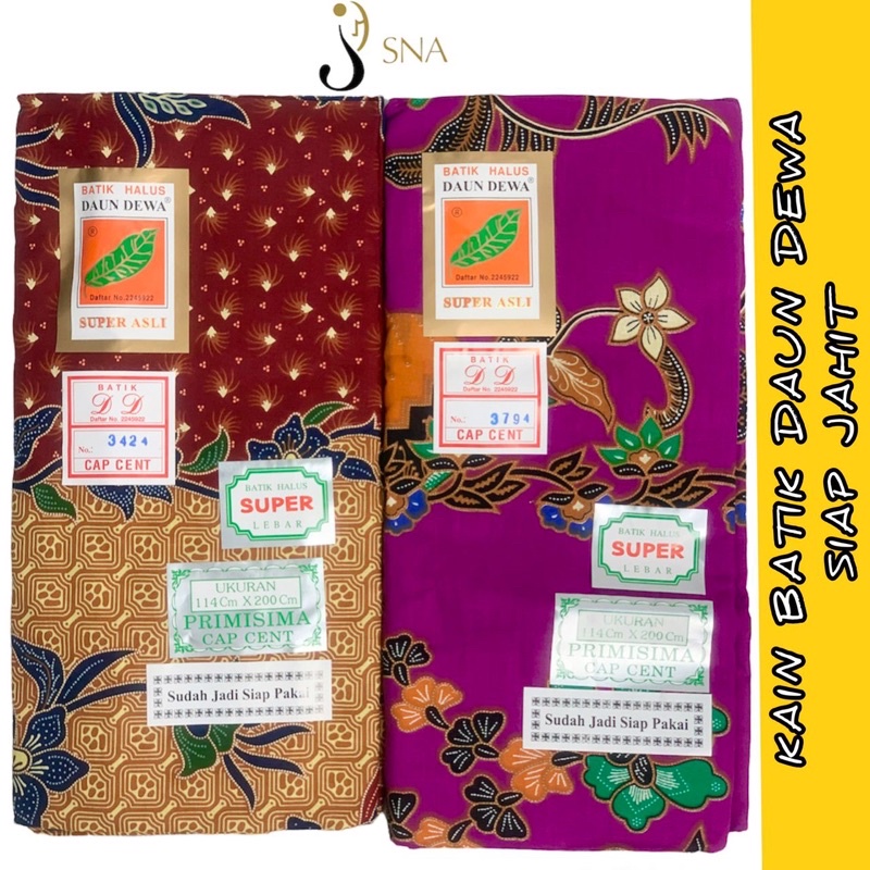 Kain Batik Daun Dewa Cotton Jawa Indonesia Shopee Malaysia