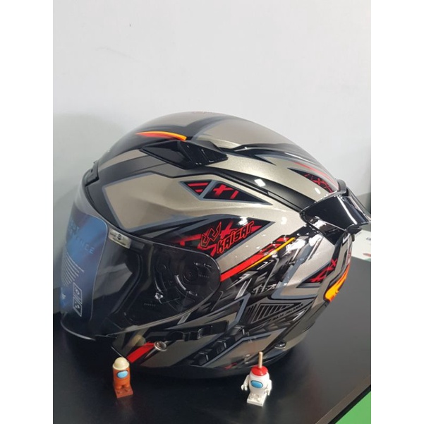 GRACSHAW GENNEX G535 DOUBLE VISOR HELMET KAISAR | Shopee Malaysia