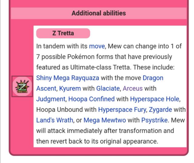 Pokemon Tretta Mew Z4 Ultimate Class