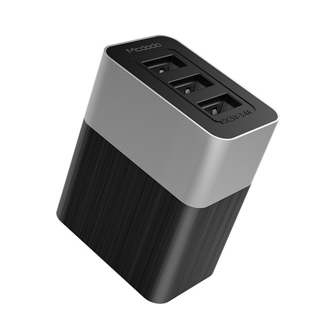 Mcdodo 3 USB Port Universal Travel Charger 3.4A - CH-534