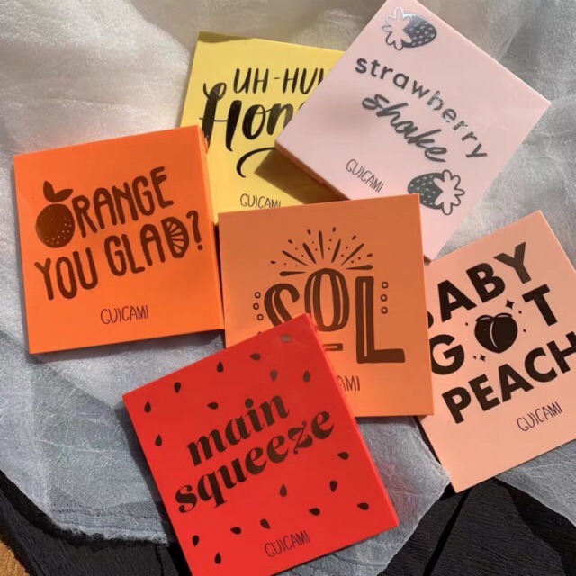 Premium Multi GUICAMI 9 Color Fruit Matte Pearl Non-Flying Eye Shadow;眼影盤makeup Eyeshadow Palette;otwoo Cosmeti... - Image 3