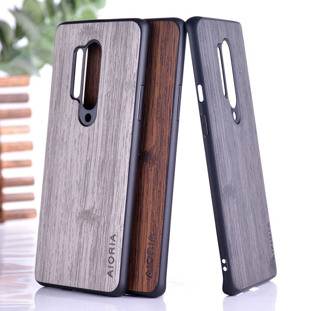 SKINMELEON OnePlus 8 Case OnePlus 8 Pro Case Casing Phone Bamboo Pattern PU Leather Case TPU Protective Cover Phone Case