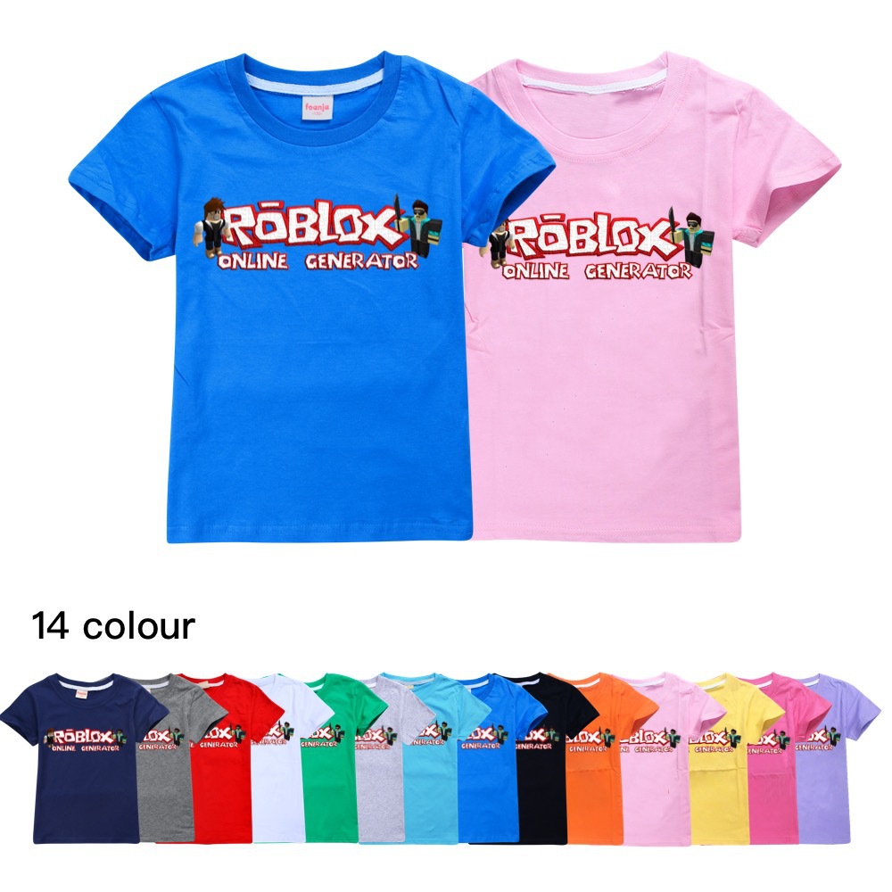 Roblox Boys 100 Cotton T Shirt Lego Cartoon Print Kids Tops Christmas Shirt New Years Tees Big Boy Clothes Shopee Malaysia - roblox shirt lego