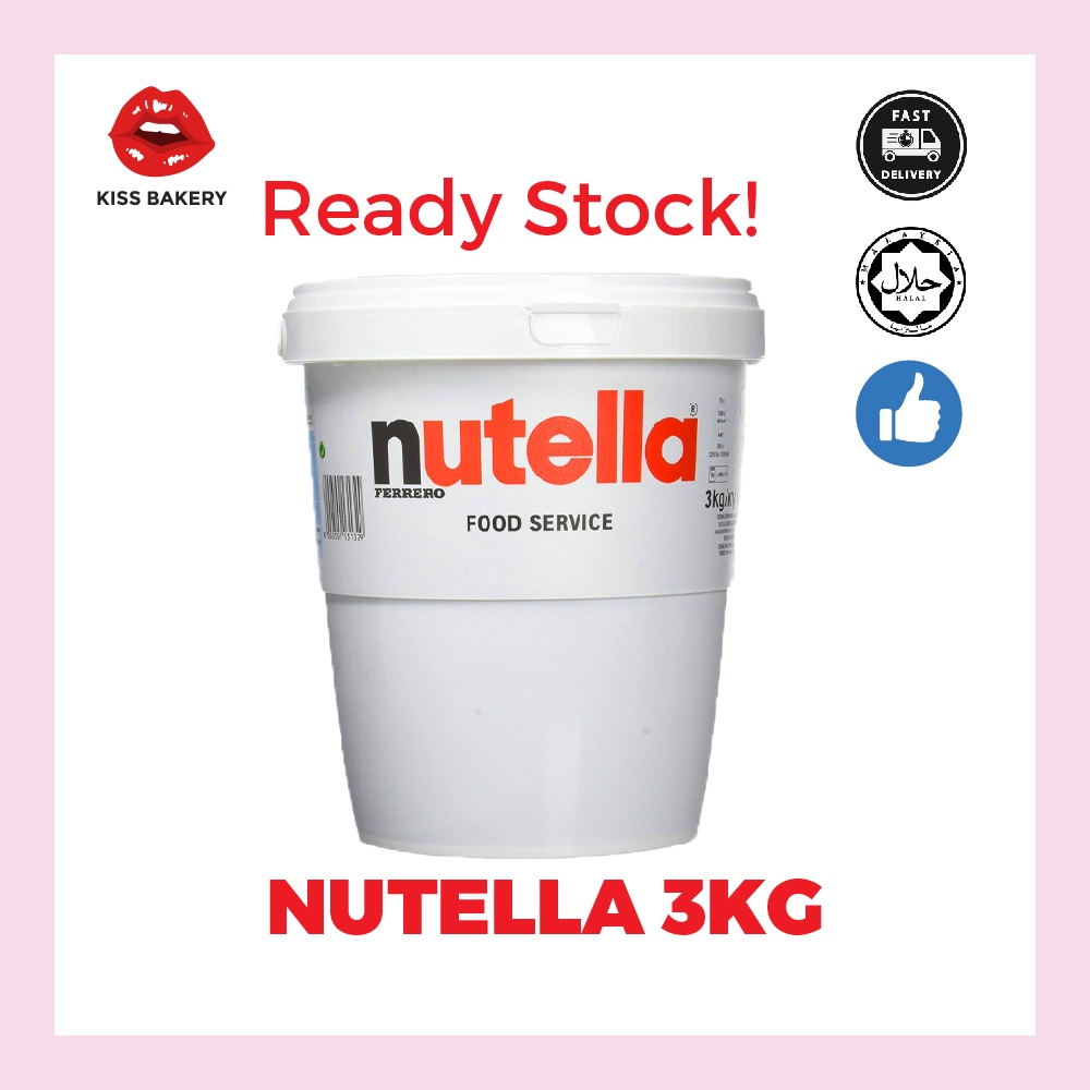 NUTELLA 3KG FOOD SERVICE HALAL Expiry 2023 FEB Shopee Malaysia