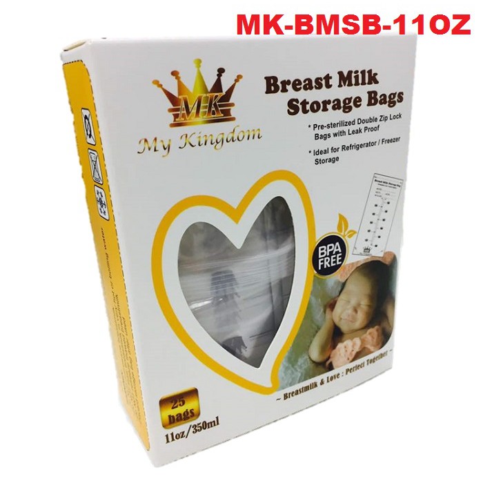11oz Double Zip Lock Breast milk Storage Bag (25 bags) *11oz susu bag 11oz(MKBMSB11OZ