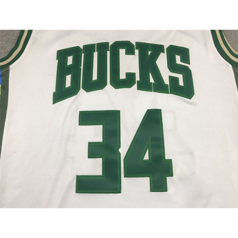 Mitchell & Ness Authentic Giannis Antetokounmpo Milwaukee Bucks Home 2013-14 Jersey