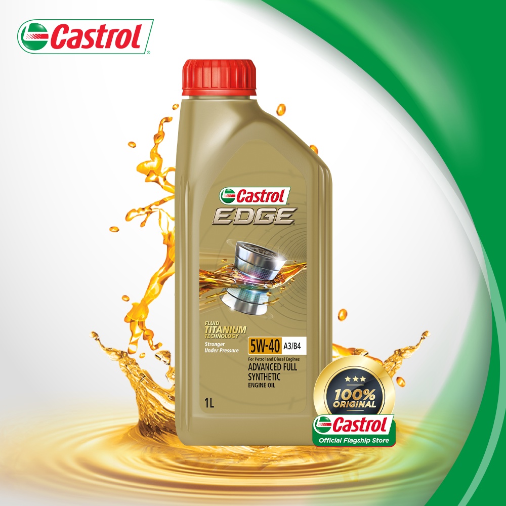 Castrol EDGE 5W-40 SN Engine Oils for Petrol and Diesel Cars (1L) - 3428282