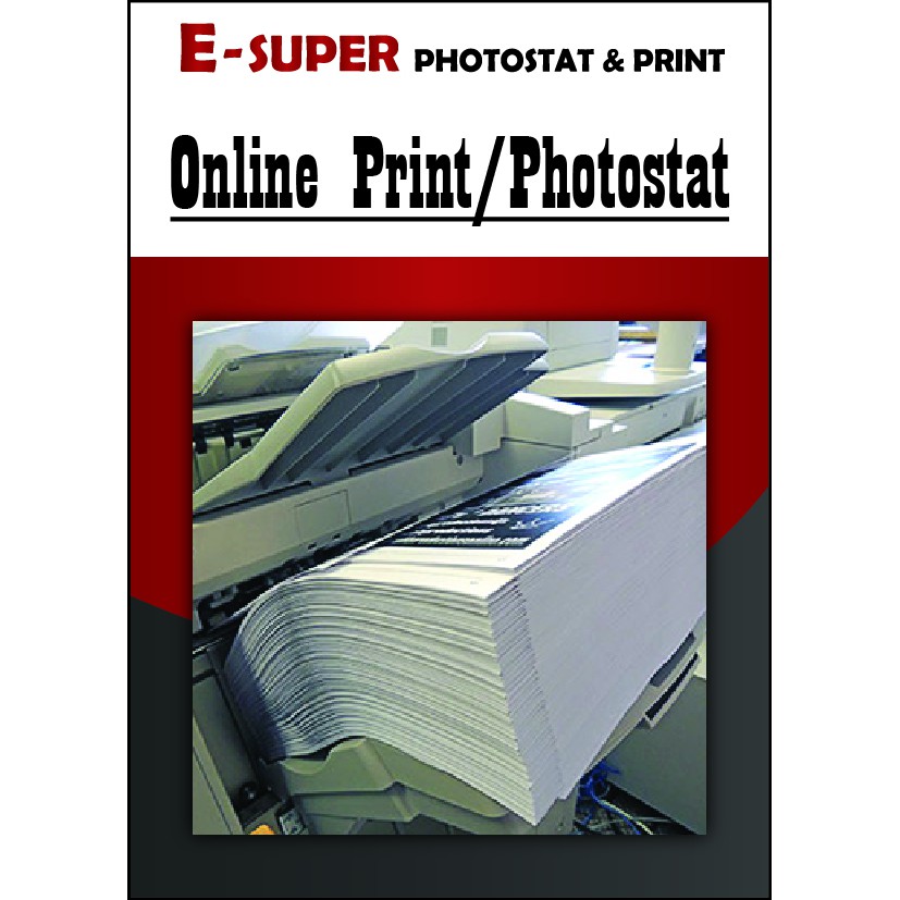 Online Printing Service | A4 Black & White Double Sided | Print | Photocopy | Photostat | Book Printing