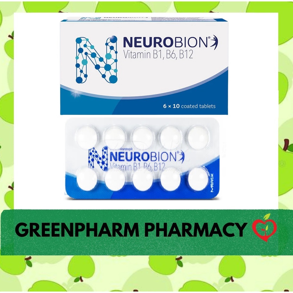 Neurobion Vitamin B1 B6 B12 6x10 Tablets Shopee Malaysia