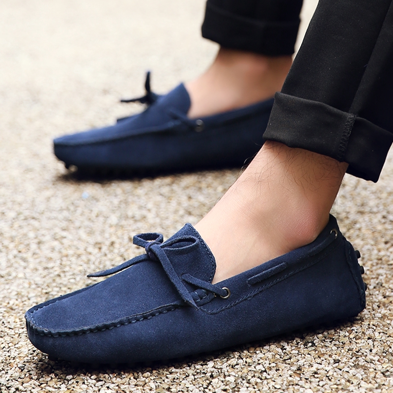 mens moccasin slip on shoes