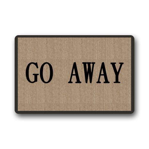 Decorative Funny Retro Vintage Welcome Go Away Doormat Indoor