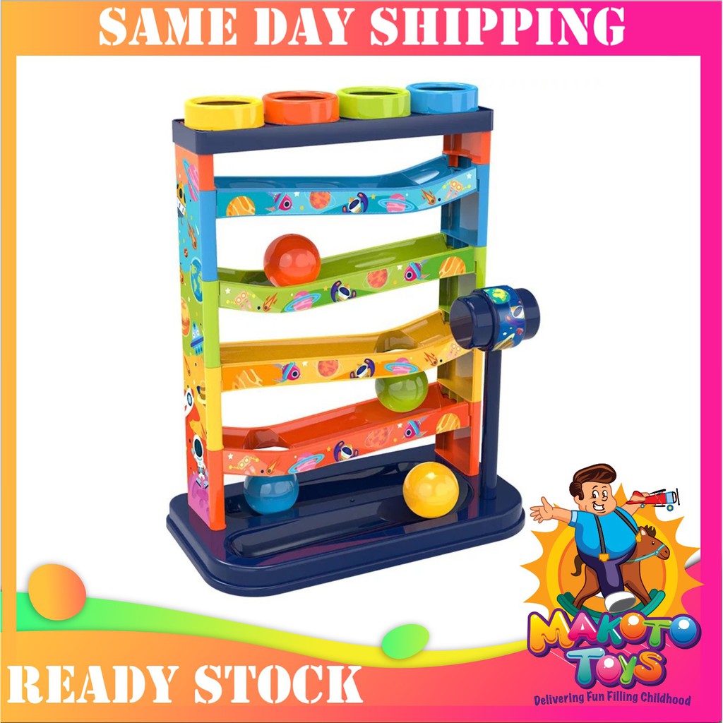 Five Layer Rolling Knock Ball Hammering Toys For Baby Kids Early