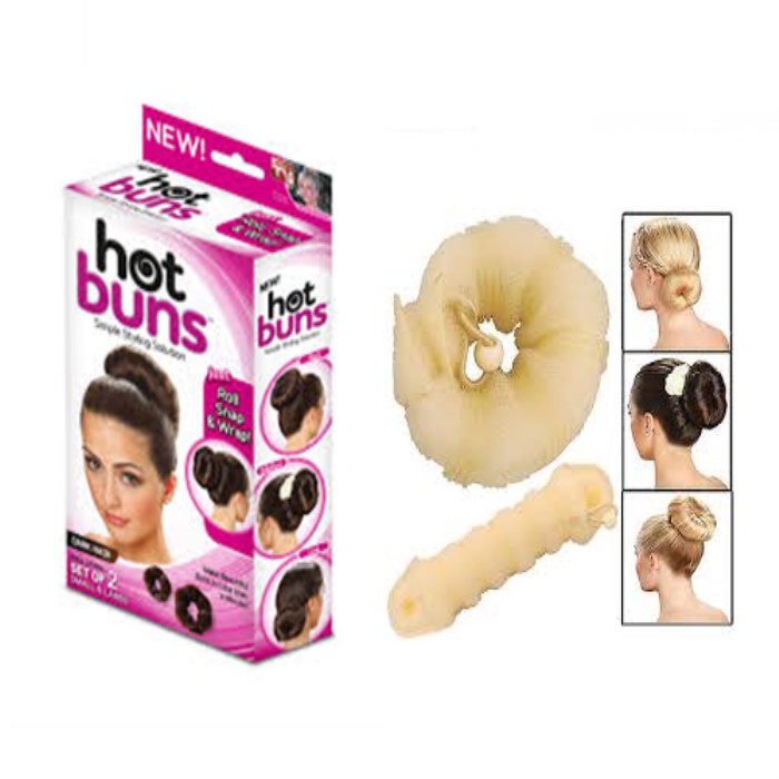 2 Pcs Hot Buns Hair Accessories Shopee Malaysia