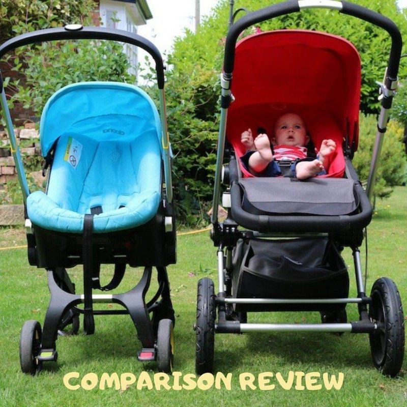 green doona stroller