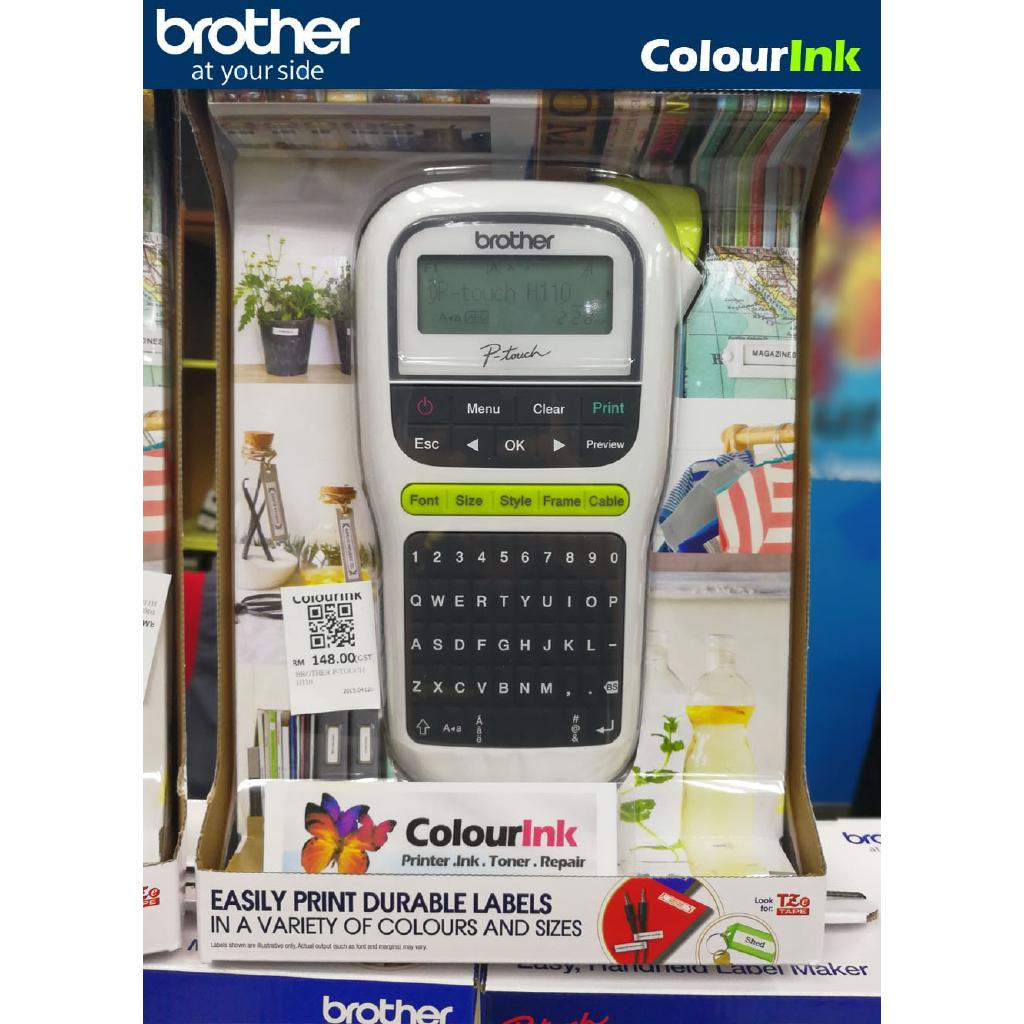 Brother PTouch PTH110 Portable Handheld Label Maker Sticker Laminate Label Manager PTH110