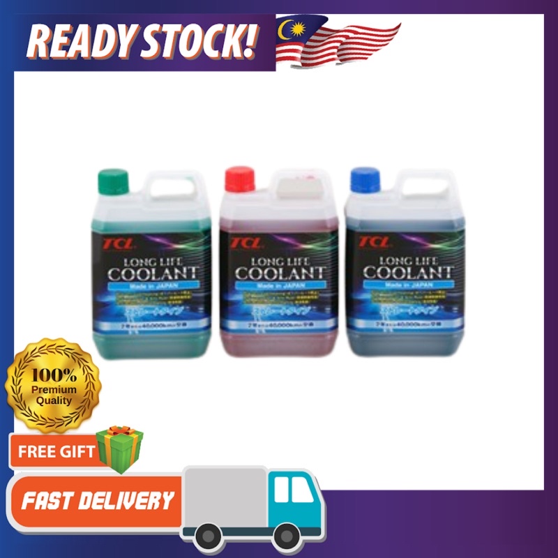 TCL COOLANT LONG LIFE 2L JAPAN COOLANT HIGH QUALITY RED BLUE GREEN ...