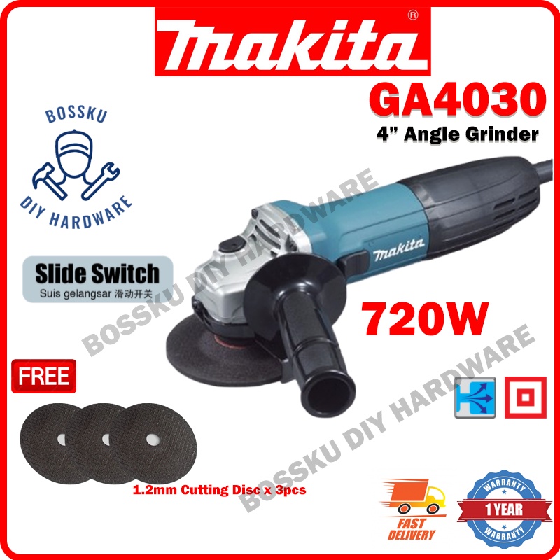 Makita Ga4030 4 Inch 100mm 720w Angle Grinder Free 10mm Cutting Disc 3