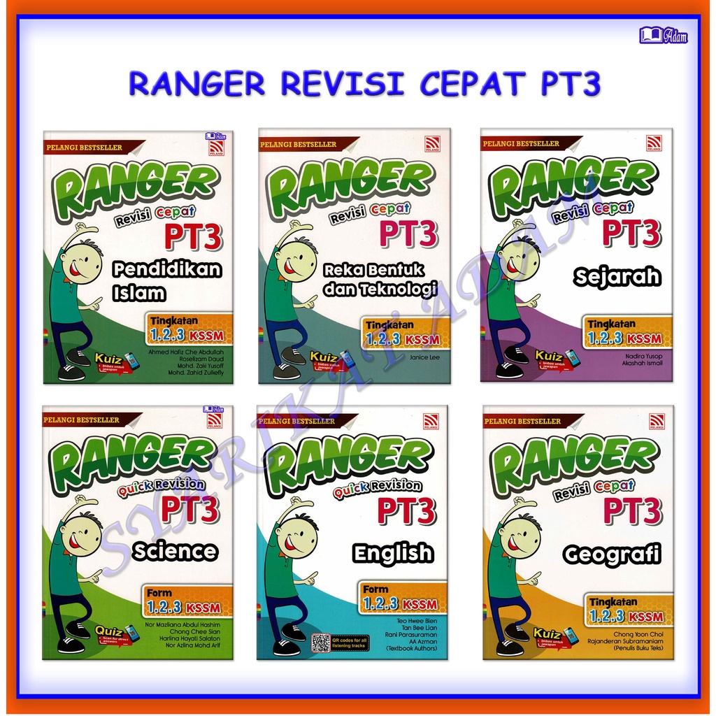 [ADM] BUKU RUJUKAN PT3: RANGER REVISI CEPAT PT3 TINGKATAN 1.2.3 ...