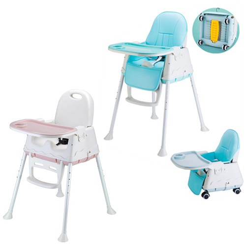  Baby  Safety  Dining High Chair Height Adjustable Meja  