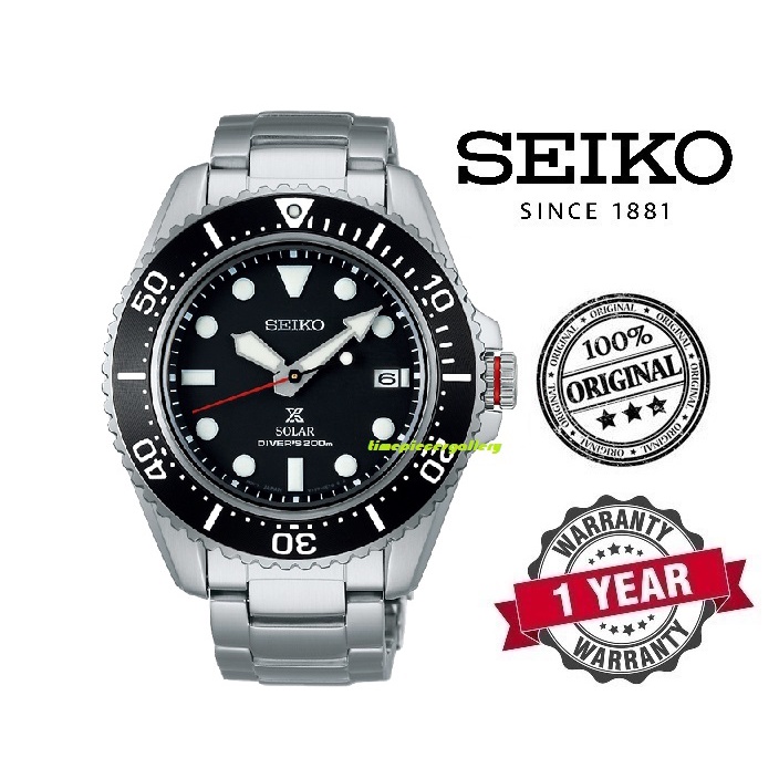 Seiko Prospex Solar 200m Diver Stainless Steel Bracelet Watch - SNE589P1 |  Shopee Malaysia