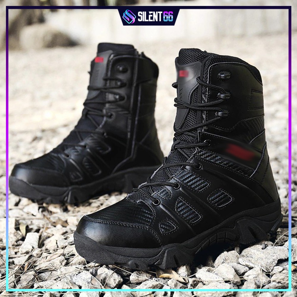 READY STOCK Army Men Tactical Outdoor Hiking High Top Boots (067)