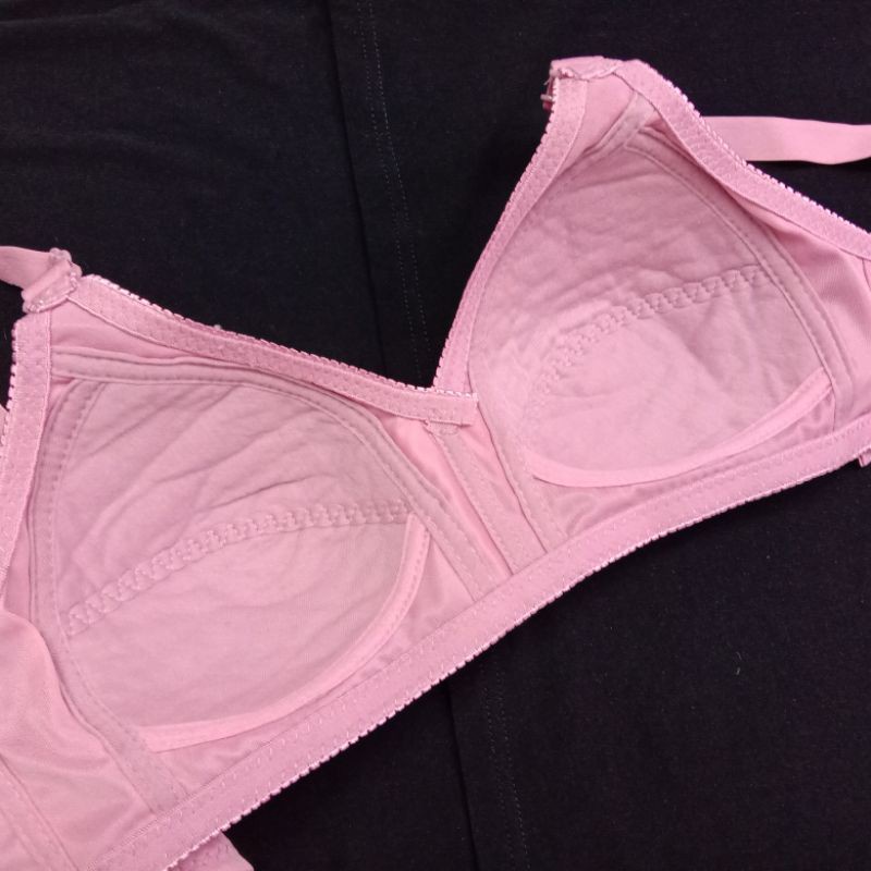 Baju Dalam Wanita Kualiti Bagus 36 38 40 42 Tiada Besi Cotton Kain Lembut Good Kualiti Bra 内衣无鋼圈