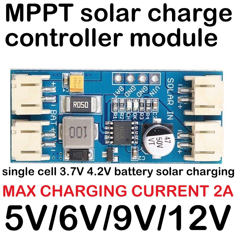 MPPT solar panel charge charging regulator controller single cell    Li-ion Lithium Battery 6V 9V 12V PCB Module | Shopee Malaysia