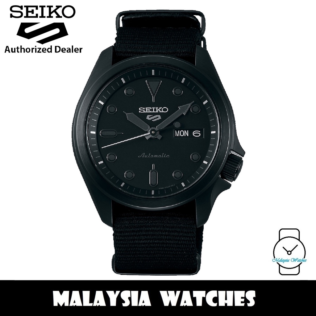 Seiko 5 Sports Superman SRPE69K1 Automatic 100M Black Dial Hardlex Crystal  Glass Full Black Nylon Strap Men's Watch | Shopee Malaysia