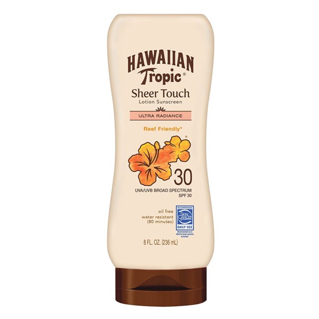 Hawaiian Tropic Sheer Touch Lotion Sunscreen, Moisturizing Broad-Spectrum Protection, SPF 30, 8 Ounces