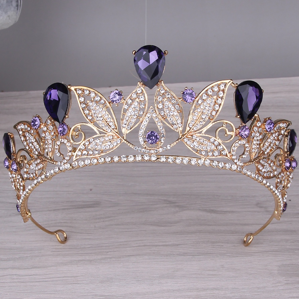 Women Girls Rhinestones Crown Fashion Princess Tiara Bridal Hair Accessories Diamond Crystal Crown Knot Wedding Accessories