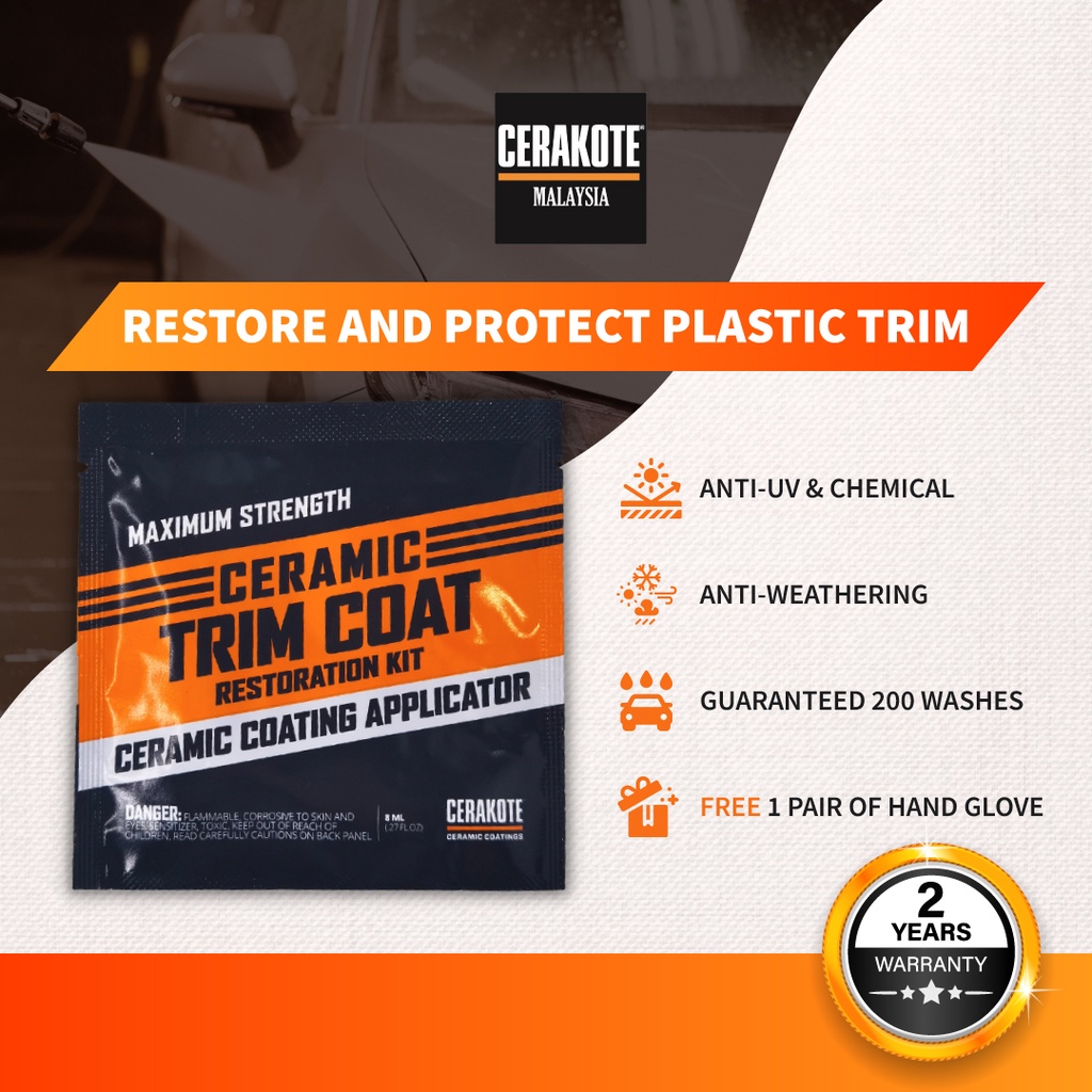 Cerakote Ceramic Trim Coat Wipe [FREE GLOVES, 2 Years Warranty ...