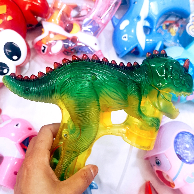 light up dinosaur bubble wand