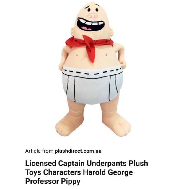 captain underpants stuffed animal