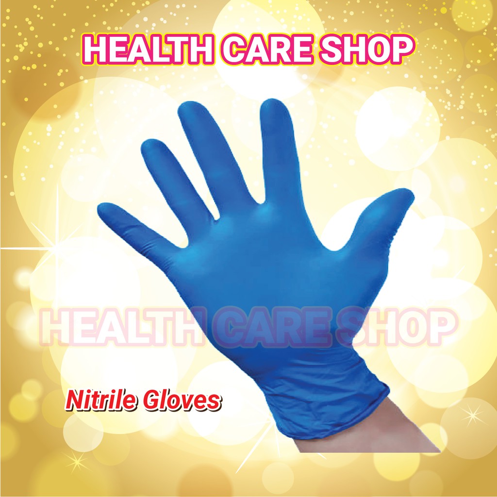 Disposable Nitrile Powder Free Gloves 100Pcs Shopee Malaysia
