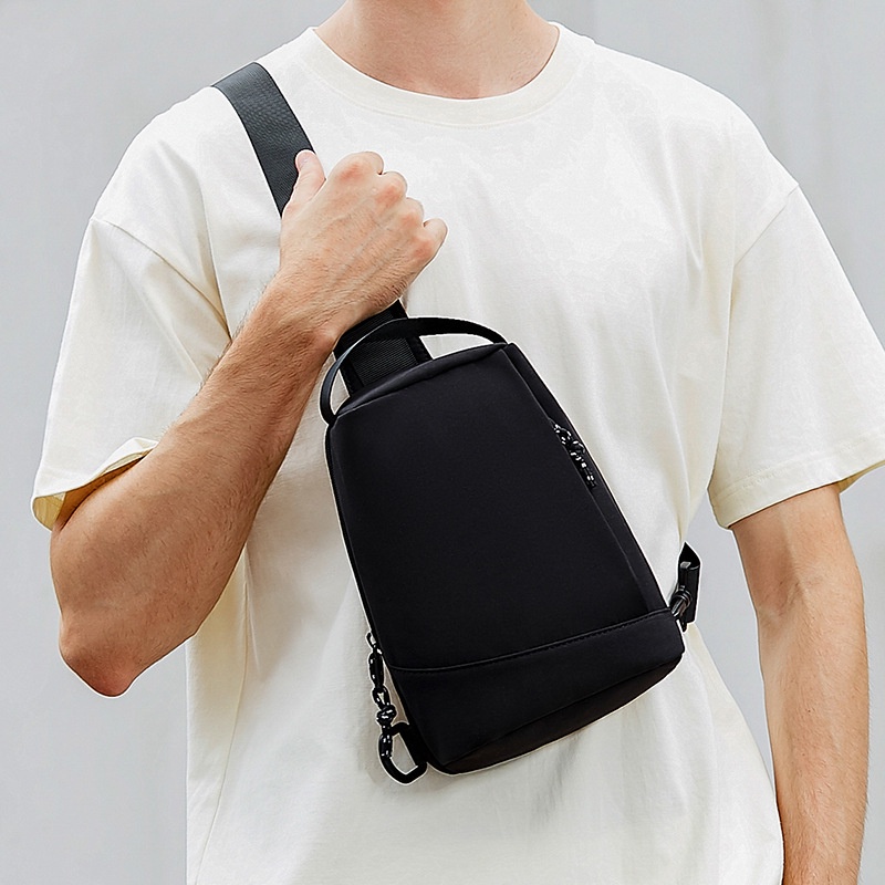 Fashion Simple Men's Small Chest Bag Messenger Bag Men's Korean