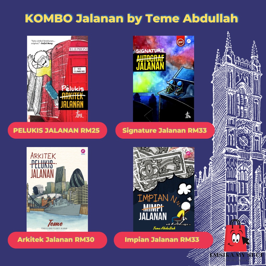 Ready Stock KOMBO Siri Jalanan By Teme Abdullah | Pelukis Jalanan ...