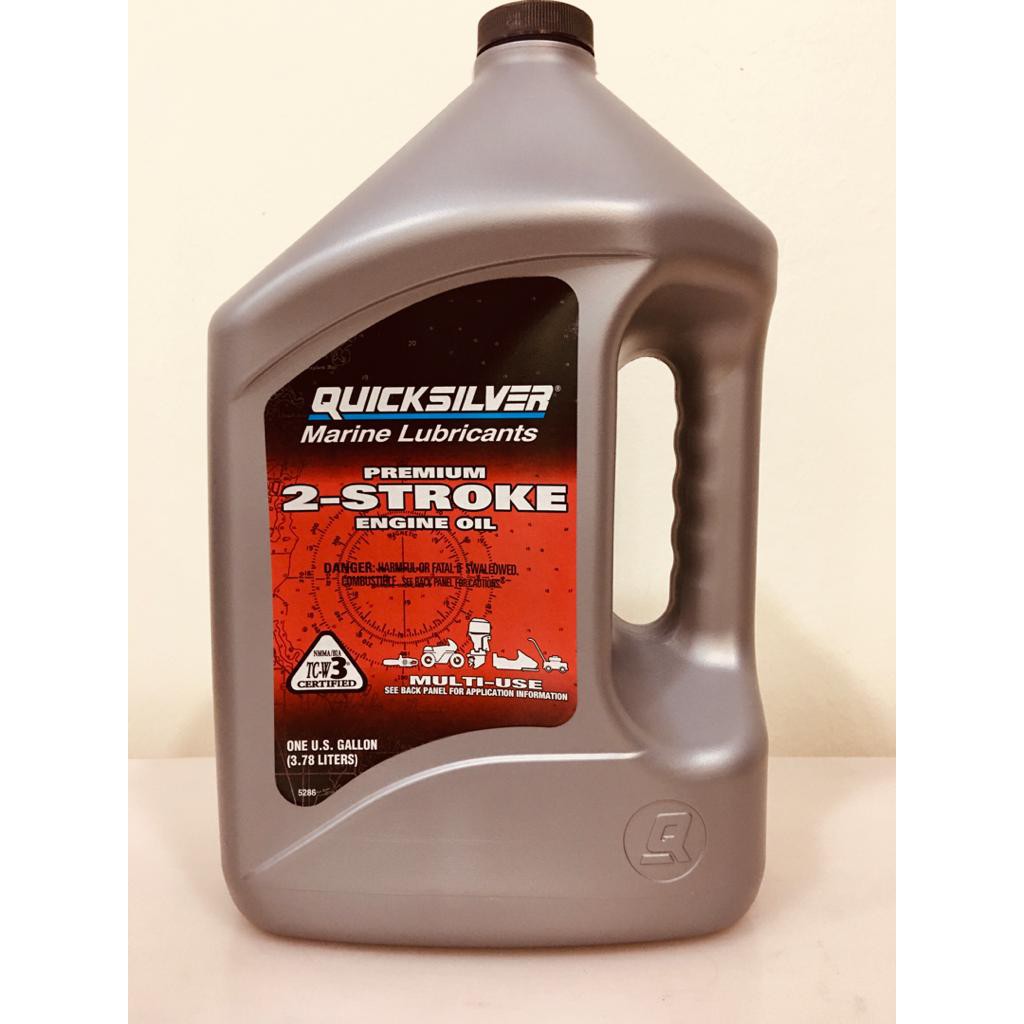 QUICKSILVER MARINE 2T OIL FOR 2 STROKE OUTBOARD MOTOR 3.78L P/N 92