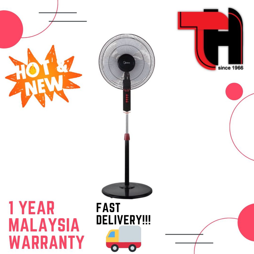 Midea Stand Fan Mf 16fs10n Shopee Malaysia