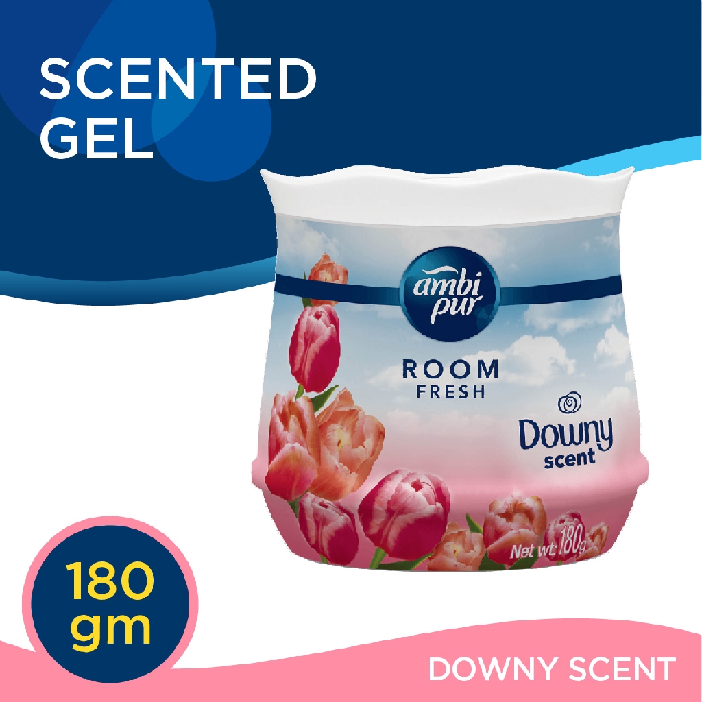 Ambi Pur Air Freshener Room Fresh Scented Gel Downy (180g) Shopee