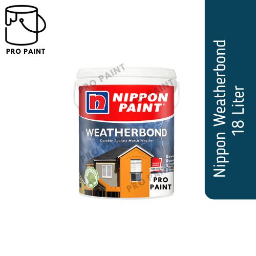 18L Nippon Paint Weatherbond / Acrylic Exterior Wall Paint / Cat Air ...