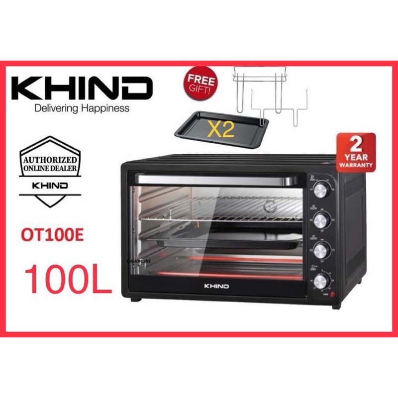 khind THE BAKER KHIND ELECTRIC OVEN THE BAKER KETUHAR 100L 100DG OT100