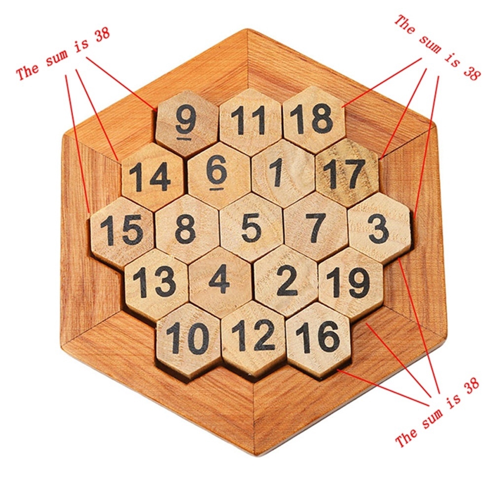 1 Pc Iq Math Wood Game Toy Mind Brain Teaser Wooden Puzzles Adults Children Kids Shopee Malaysia